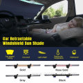 Strong suction cups anti uv rays retractable sunshade